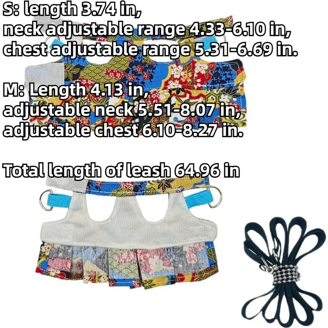 Juego de Arnés y Correa para Pequeños Animales Copfeu Mediano