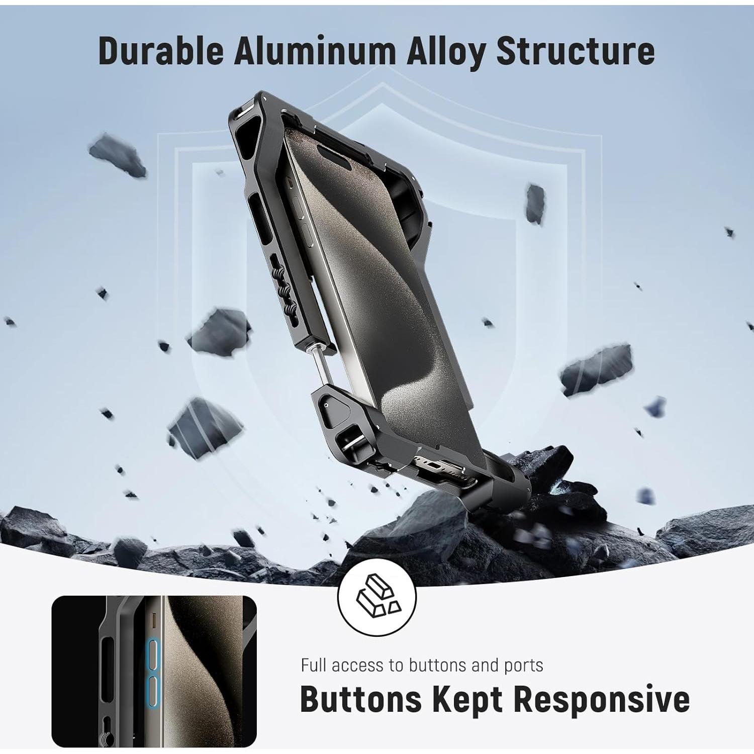 Soporte de Video NEEWER para Smartphone con Mangos 360°