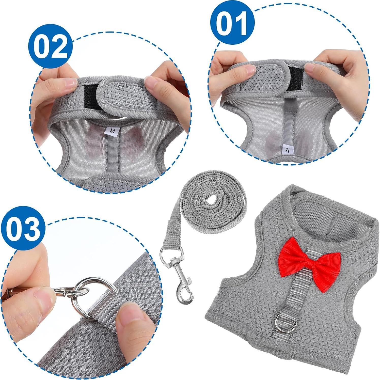 Arnés y Correa para Conejos Larrel Ajustable Transpirable M