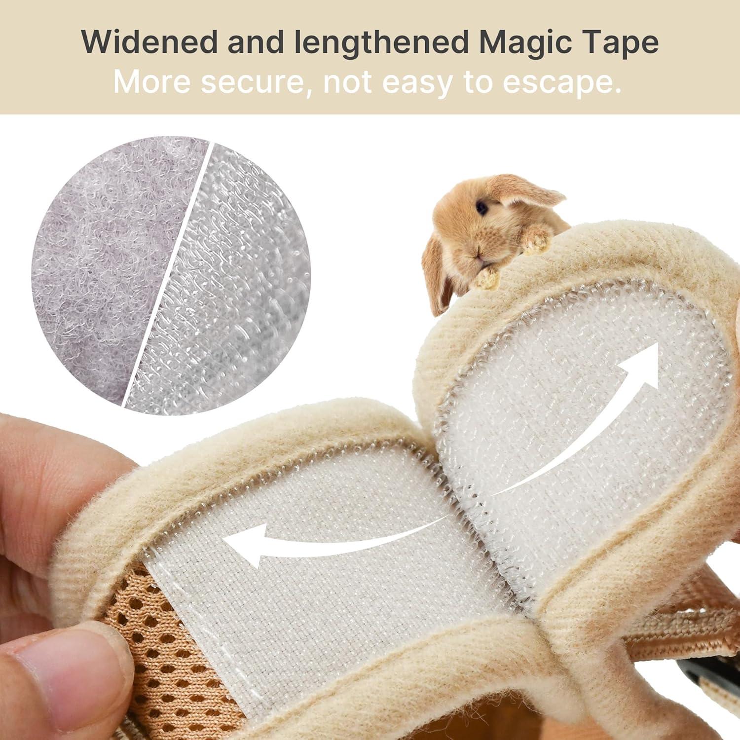 Conjunto Arnés y Correa AIITLE Caqui para Conejos y Mascotas