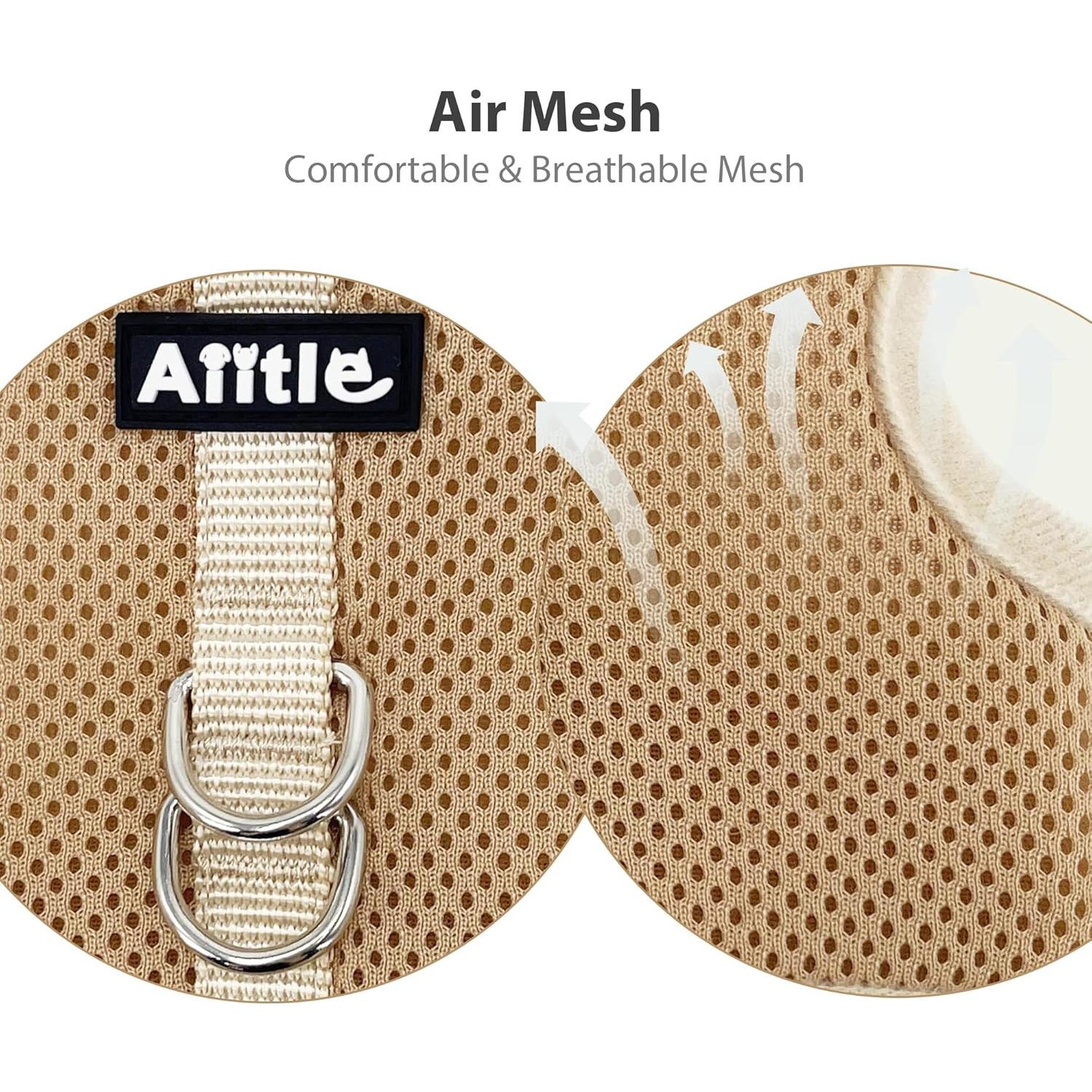 Conjunto Arnés y Correa AIITLE Caqui para Conejos y Mascotas