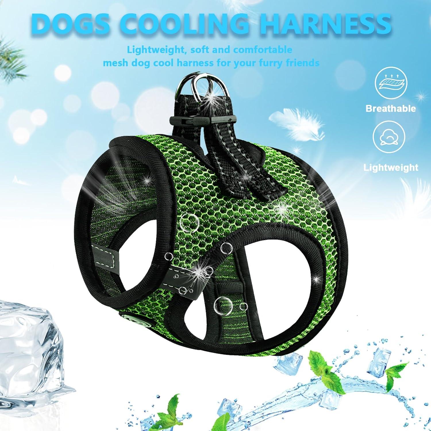 Arnés Suave para Perros Pequeños Shifenmei Verde XX-Pequeño