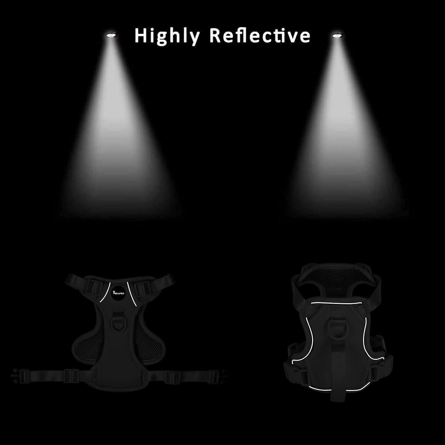 Arnés Chaleco para Perros Pequeños Petmolico Rosa Reflectante