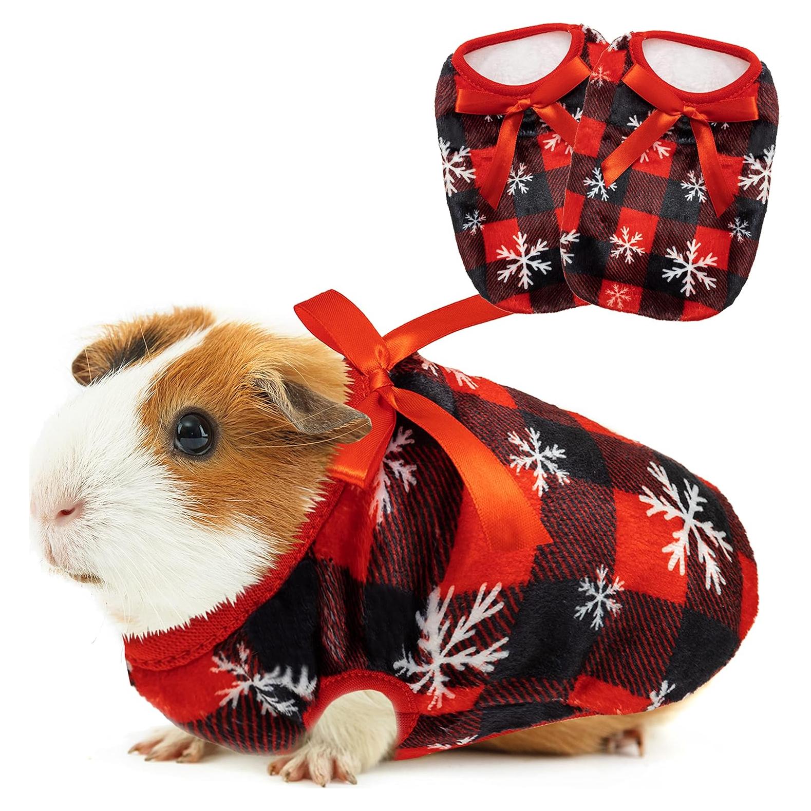 Chalecos de Navidad para Cobayas y Mascotas Pequeñas - 2 Piezas