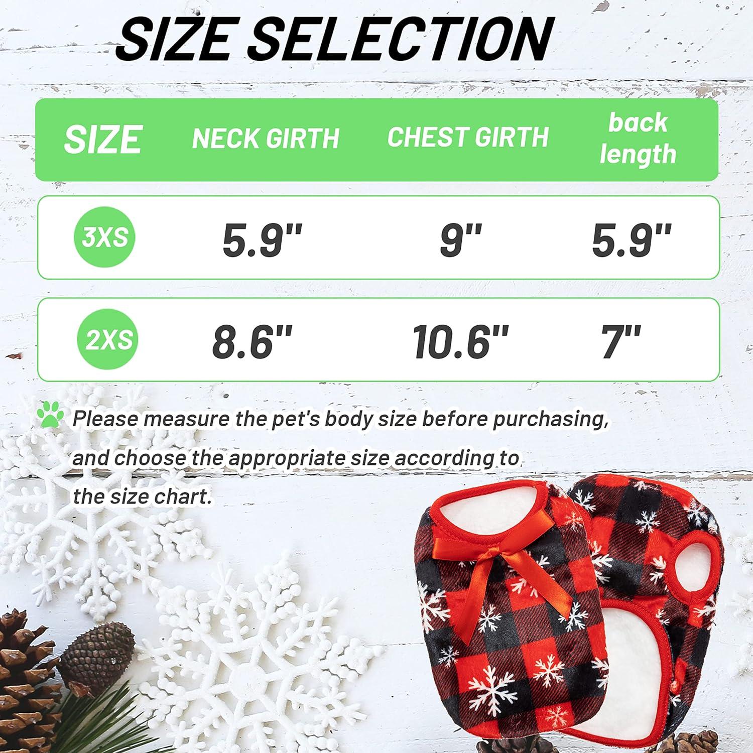 Chalecos de Navidad para Cobayas y Mascotas Pequeñas - 2 Piezas