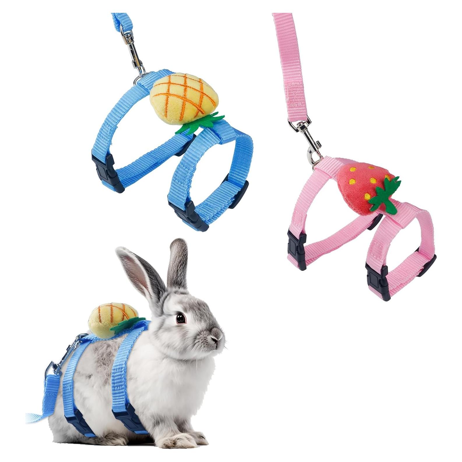 Juego de Arnés y Correa Ajustable Aecsze para Conejos 2 PCS