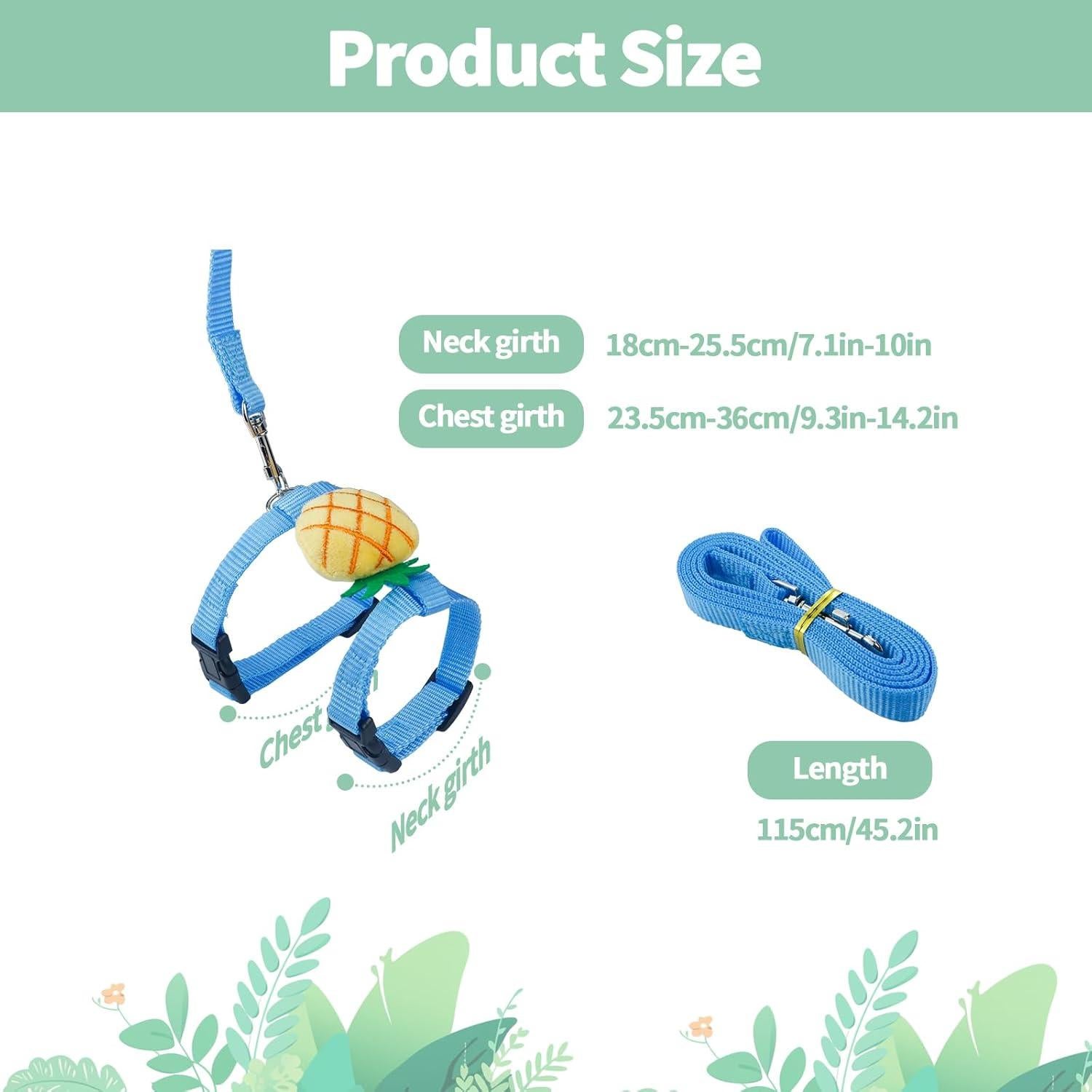 Juego de Arnés y Correa Ajustable Aecsze para Conejos 2 PCS