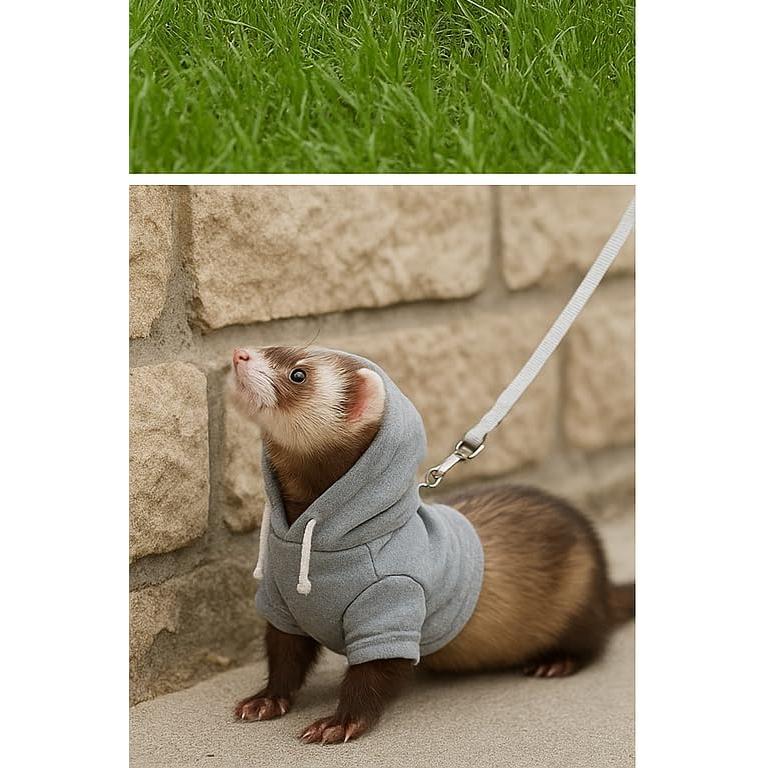 Paquete de Accesorios para Hurones Spartan Atlantic - Suéter, Arnés y Correa