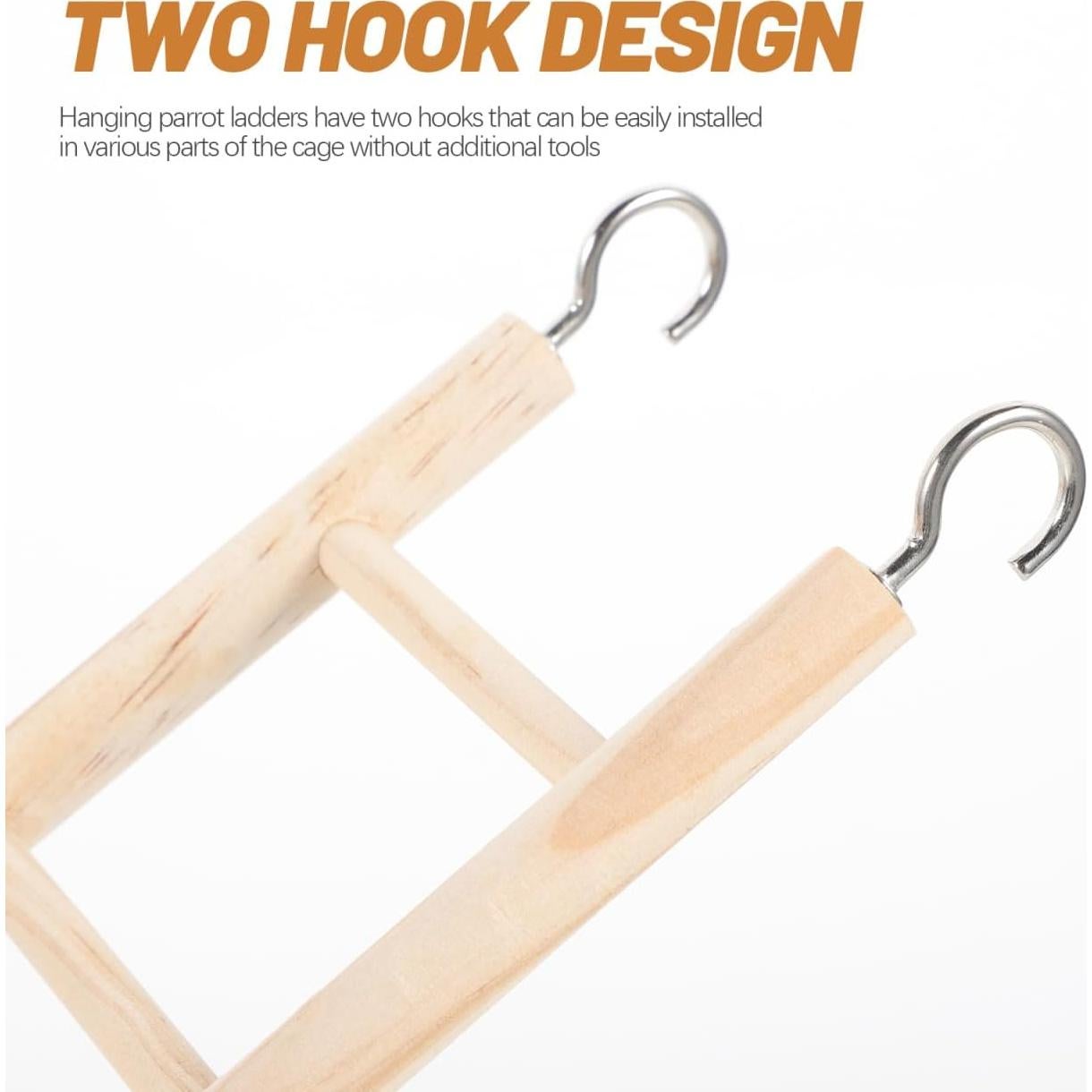 Escalera para Aves Toddmomy 37.5cm Juguete para Loros y Periquitos