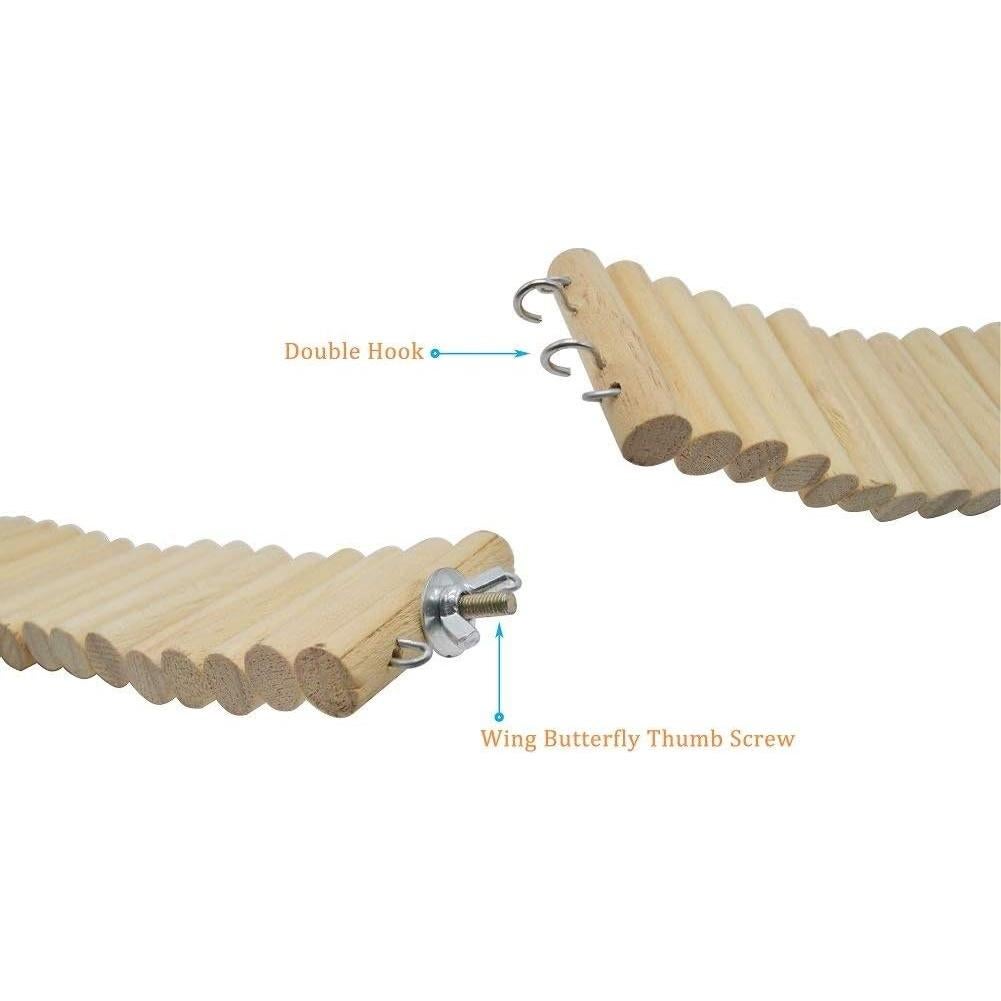 Puente Columpio Escalera Litewood para Aves y Hámster 30x6cm