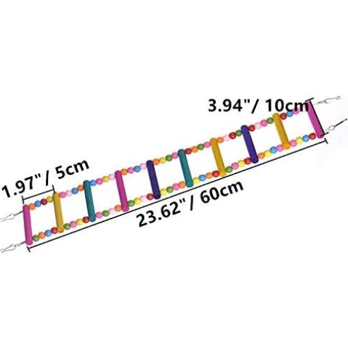 Juguete de Escalera para Aves Litewood 60 cm Colorido