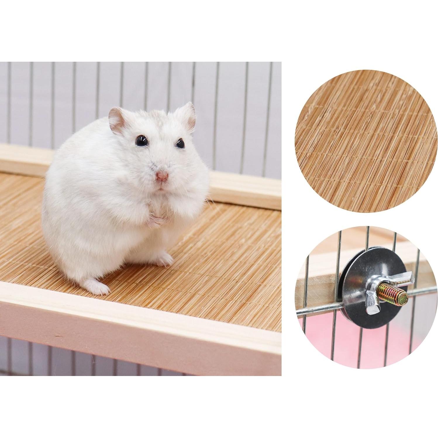 Plataforma de Percha para Aves Neeenn 30x18 cm Madera Natural