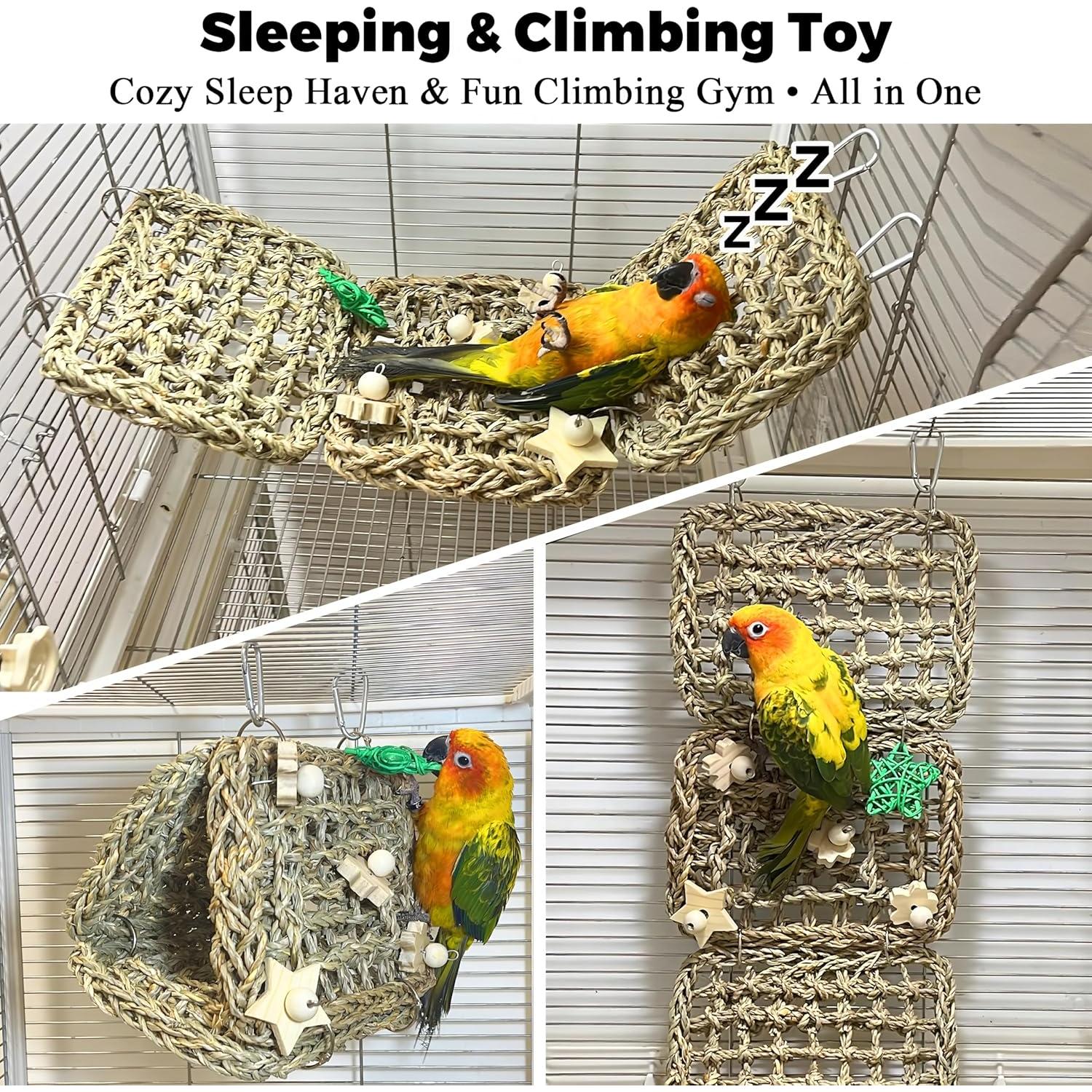 Cama para Aves Jevnd Nido de Hierba Marina 19.8x15x16.8cm