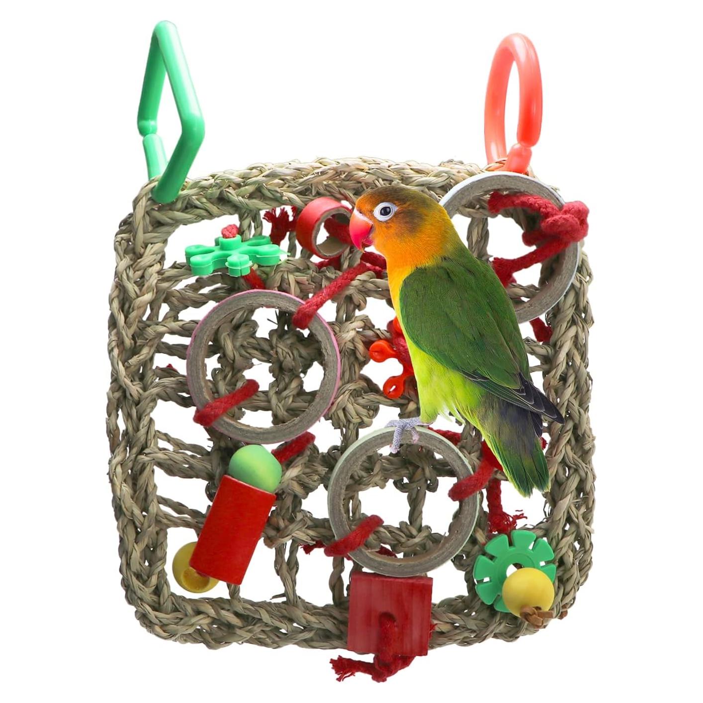 Red de Escalada para Aves Litewood 18x24cm Juguete de Forrajeo