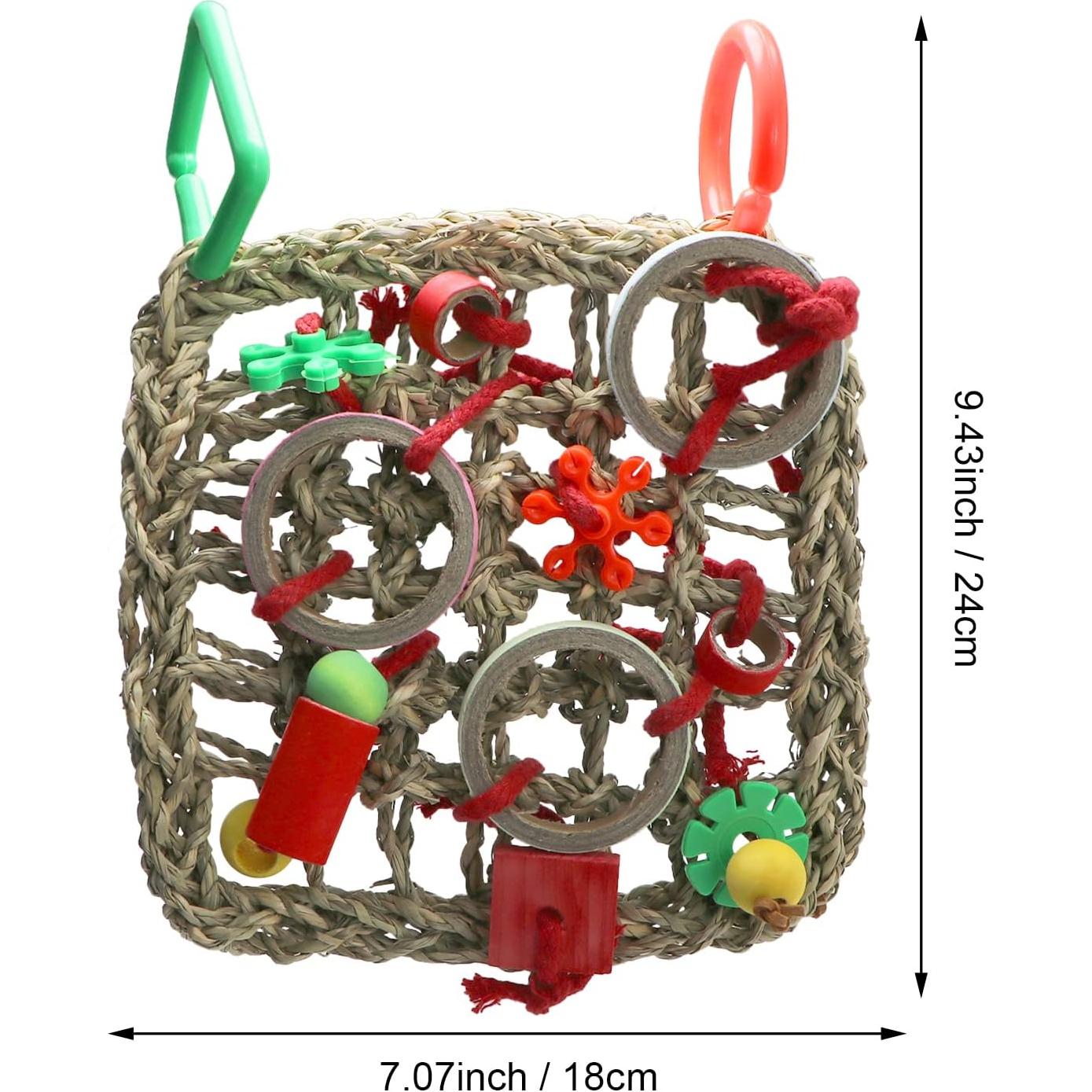 Red de Escalada para Aves Litewood 18x24cm Juguete de Forrajeo