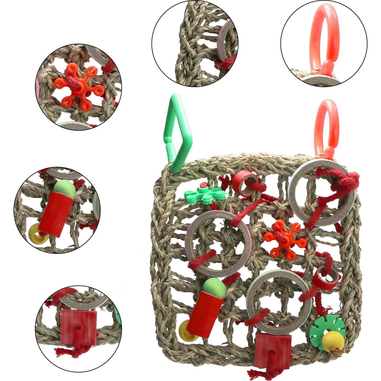 Red de Escalada para Aves Litewood 18x24cm Juguete de Forrajeo