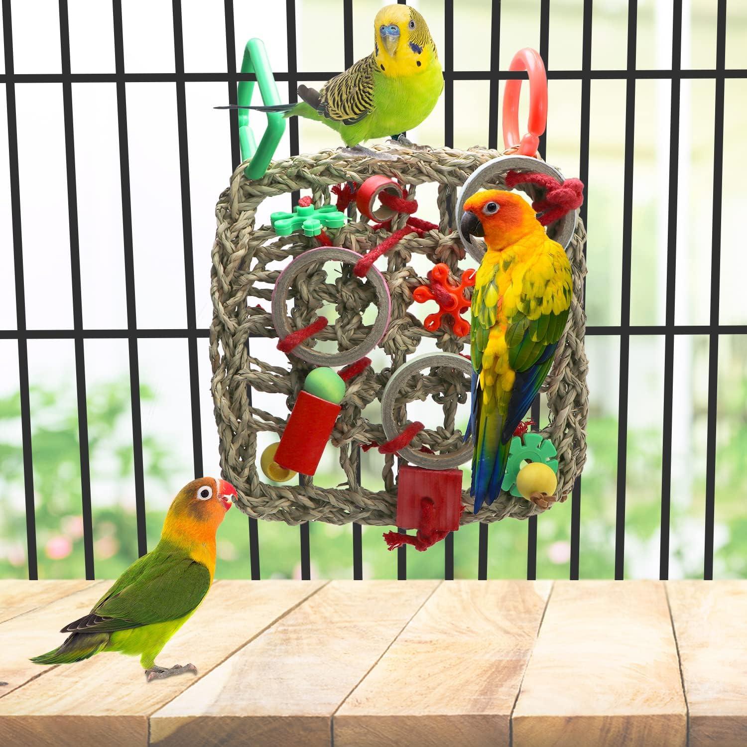 Red de Escalada para Aves Litewood 18x24cm Juguete de Forrajeo