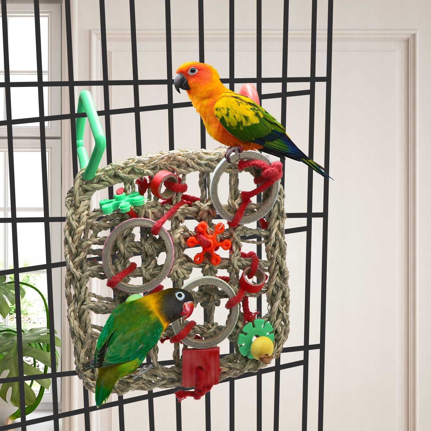 Red de Escalada para Aves Litewood 18x24cm Juguete de Forrajeo