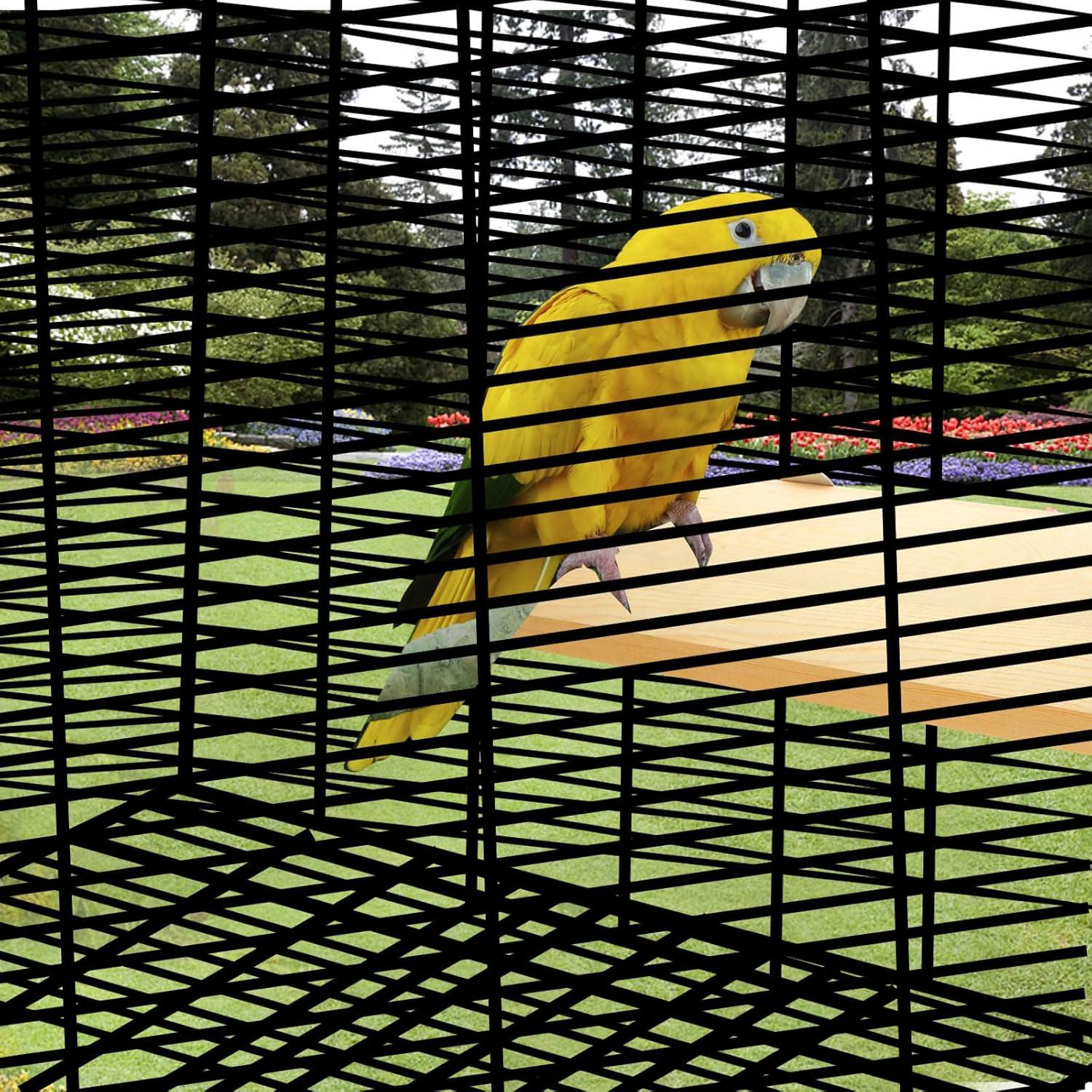 Paquete de 4 Perchas de Madera Natural para Aves 31.5x13.5 cm