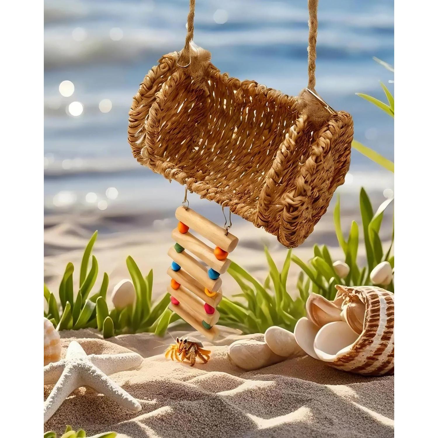 Escondite de Cangrejo Ermitaño Aiqriwv con Escalera de Madera