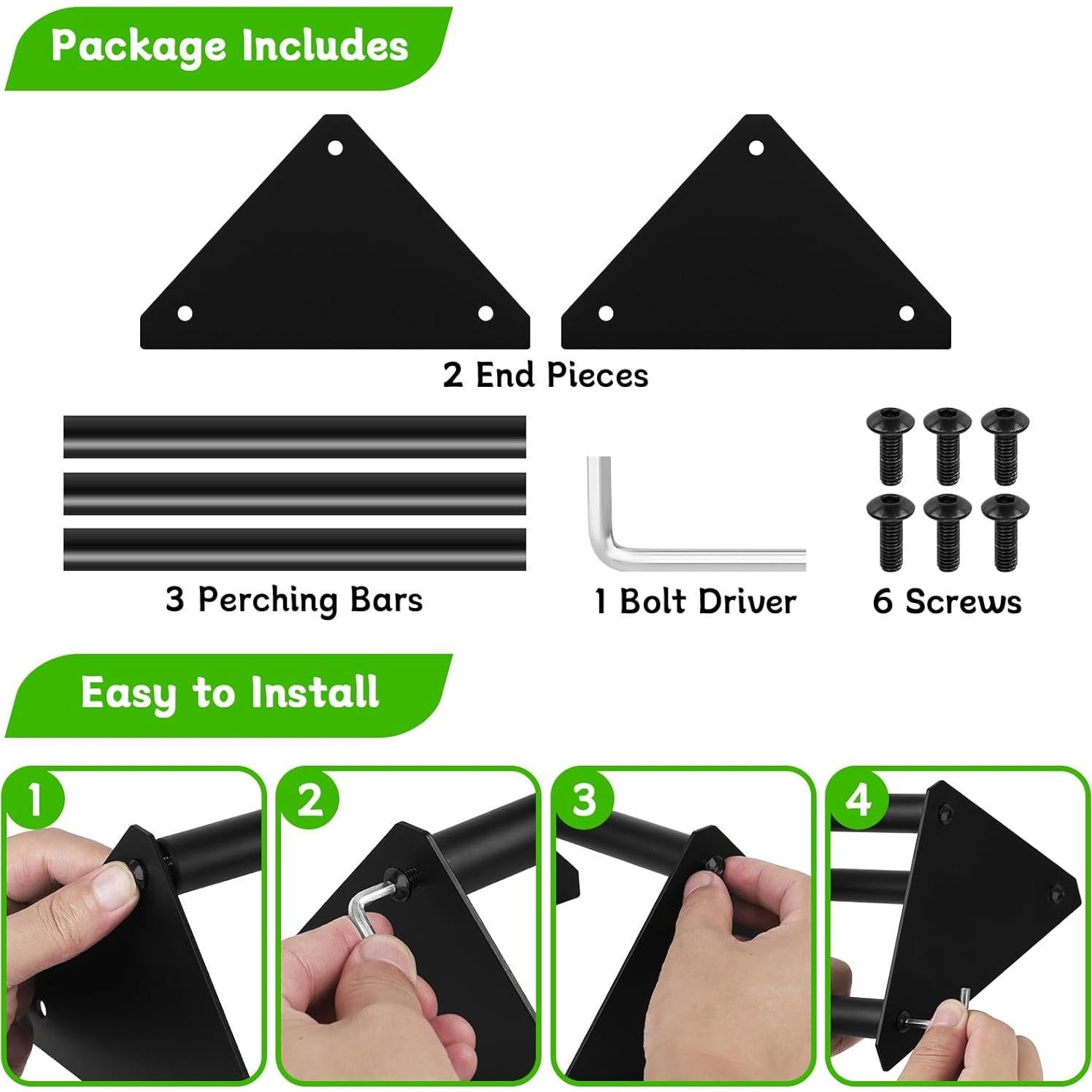 Perch de Pollo Makerfire Pequeño 20.5x17.5cm Acero Inoxidable