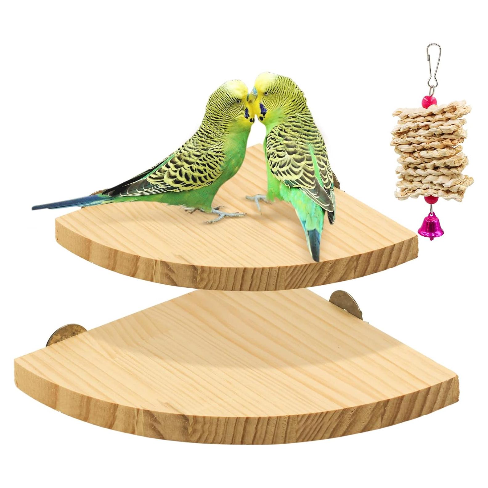 Plataformas para Perchas de Aves Suruikei - 2 Piezas (Grande + Pequeña)