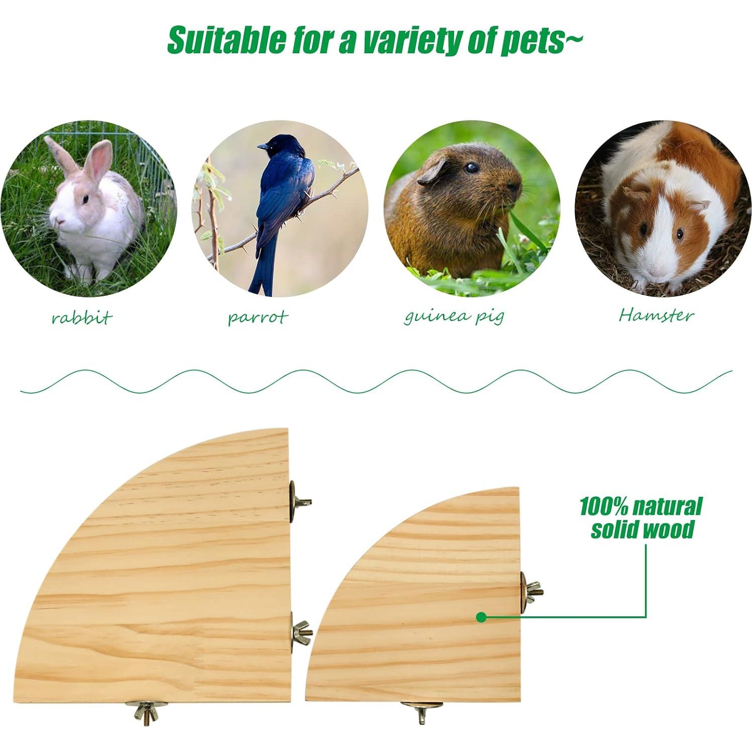 Plataformas para Perchas de Aves Suruikei - 2 Piezas (Grande + Pequeña)