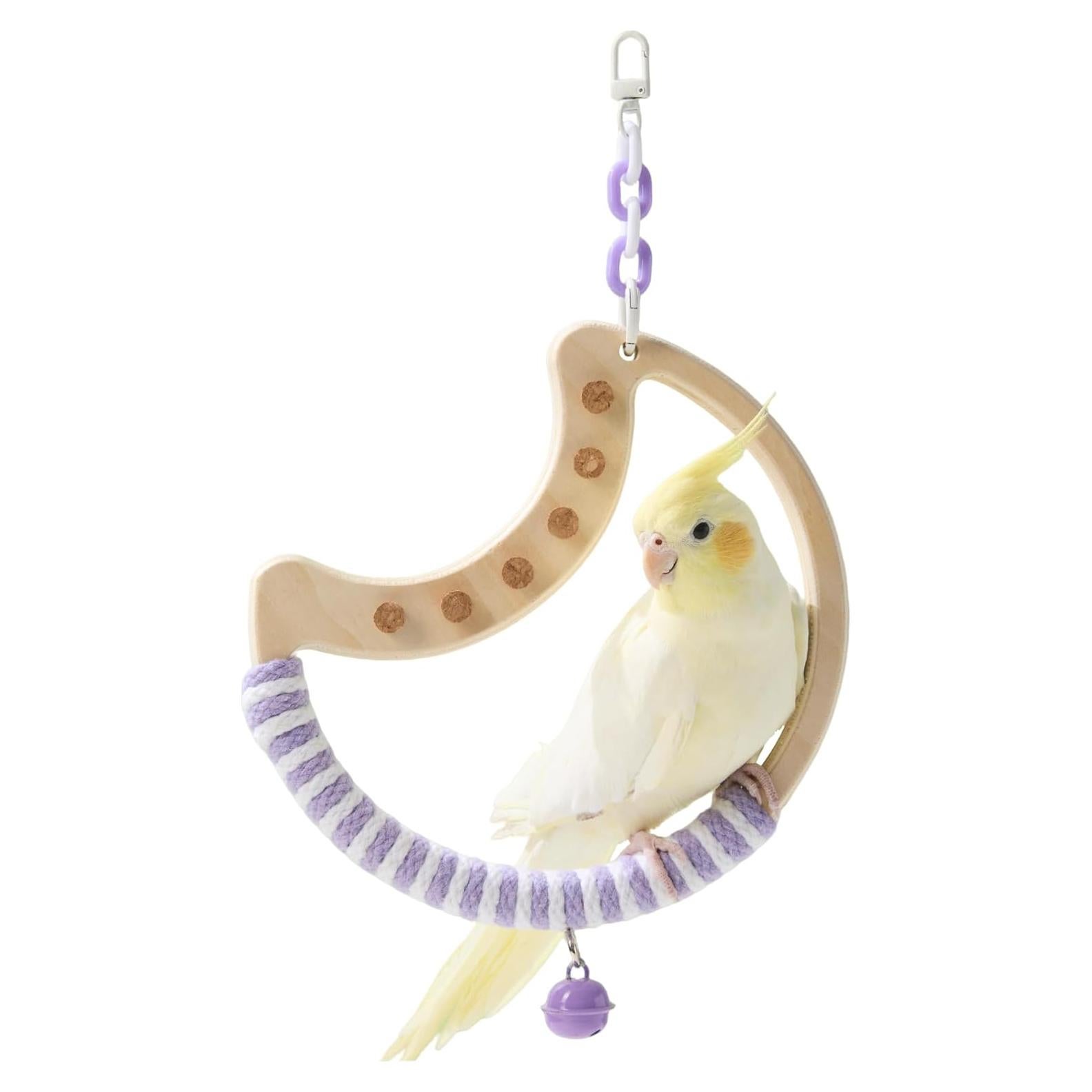 Columpio Lunar Tafit para Aves - Percha Giratoria 18x18cm