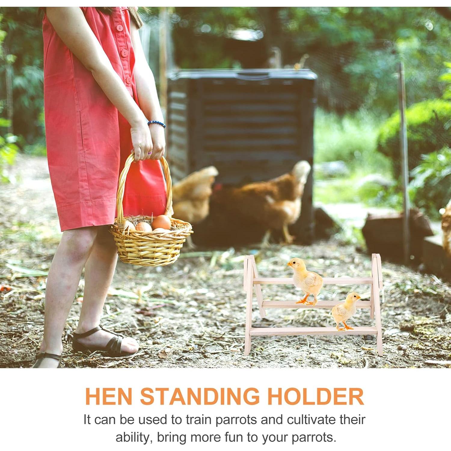 Escalera de Percha de Madera Balacoo para Aves 42.9x34cm