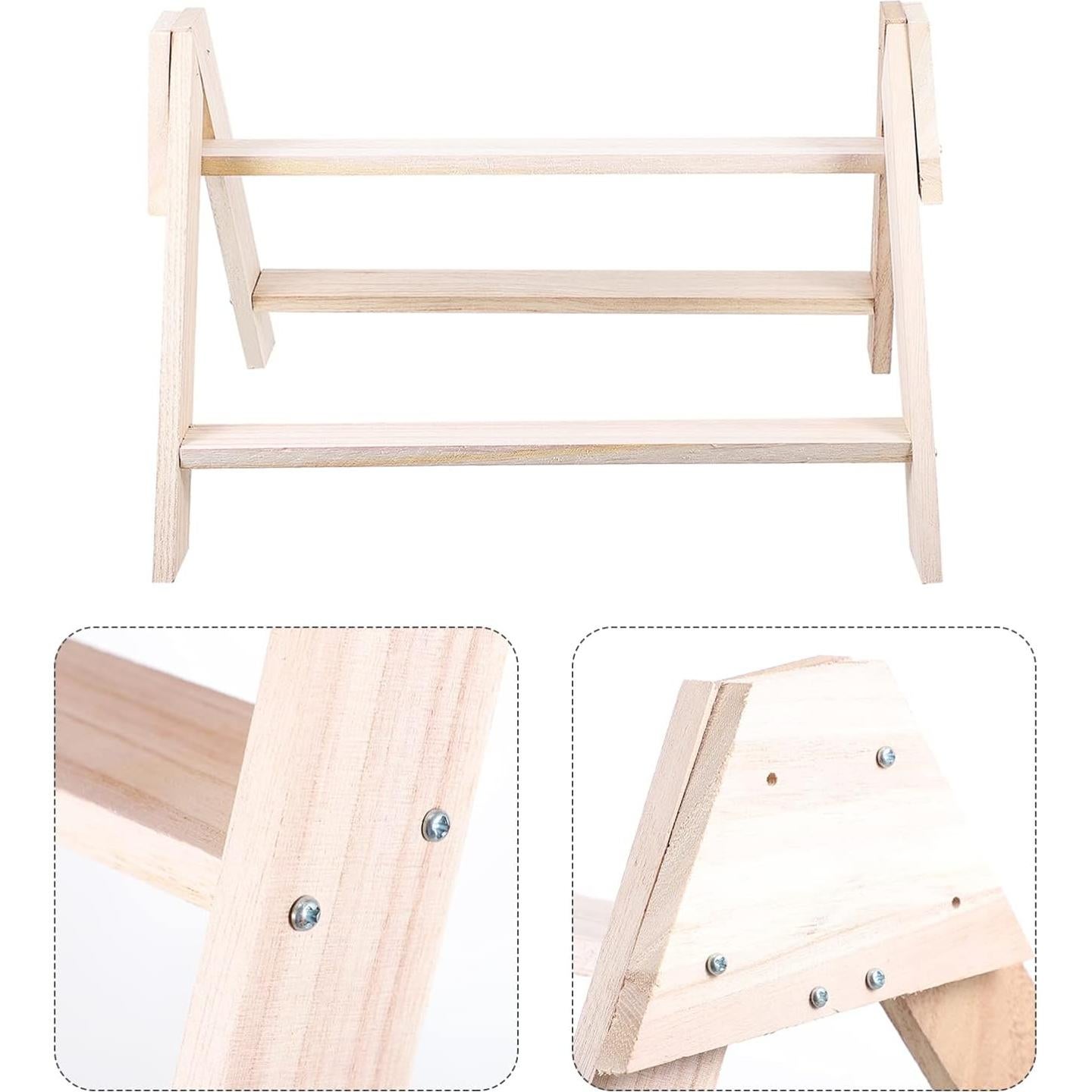 Escalera de Percha de Madera Balacoo para Aves 42.9x34cm