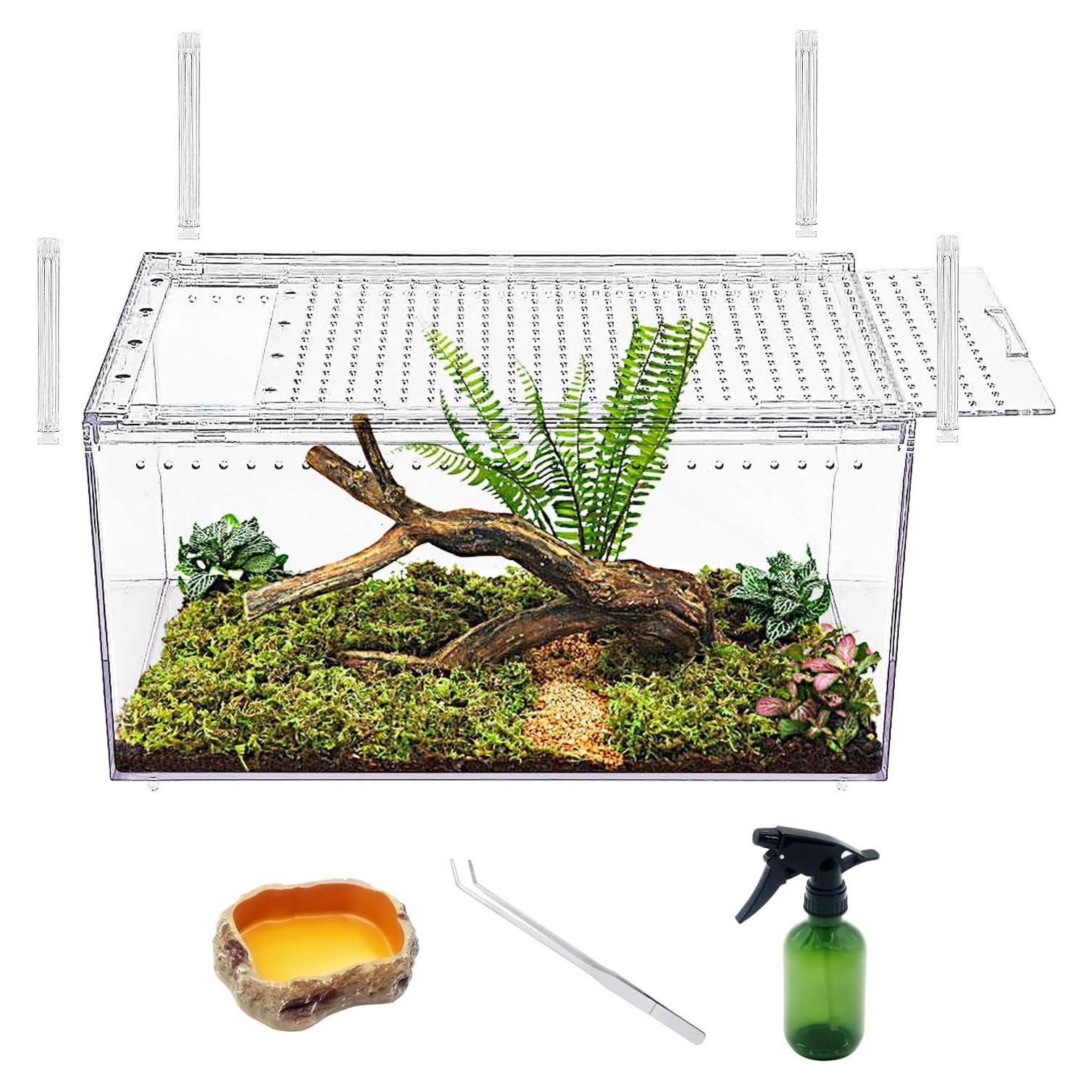 Recinto para Reptiles Reptile Growth 40.6x25.4x20.3 cm Apilable