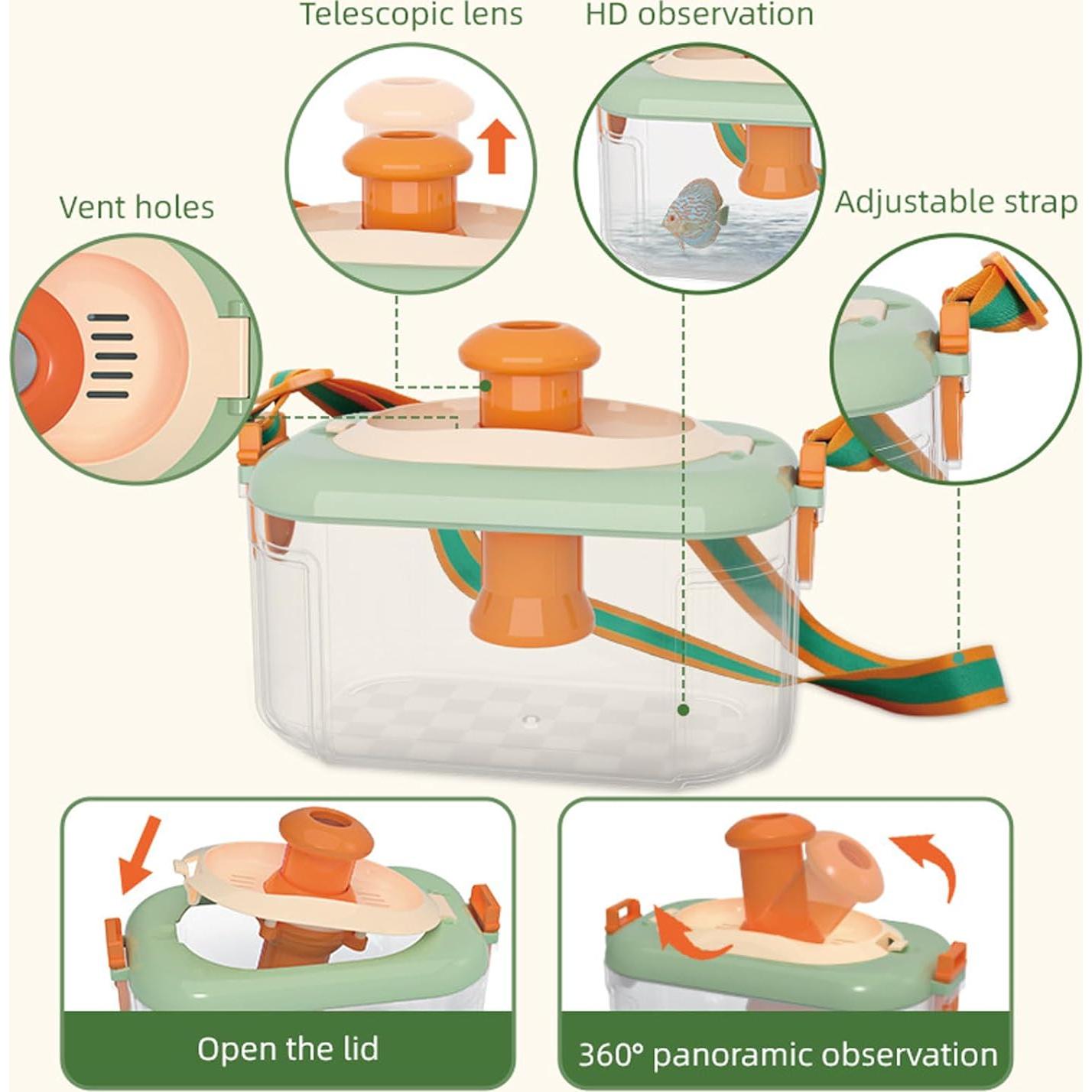Kit de Exploración de Insectos WKITKA con Lupa y Red