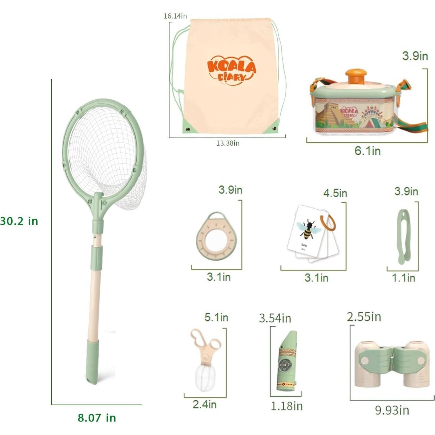 Kit de Exploración de Insectos WKITKA con Lupa y Red