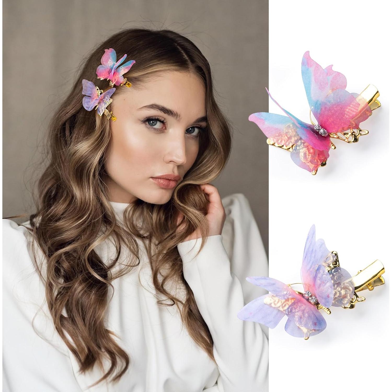 14 Clips de Pelo Mariposa Coloridos HINZIC - Accesorios para Mujeres