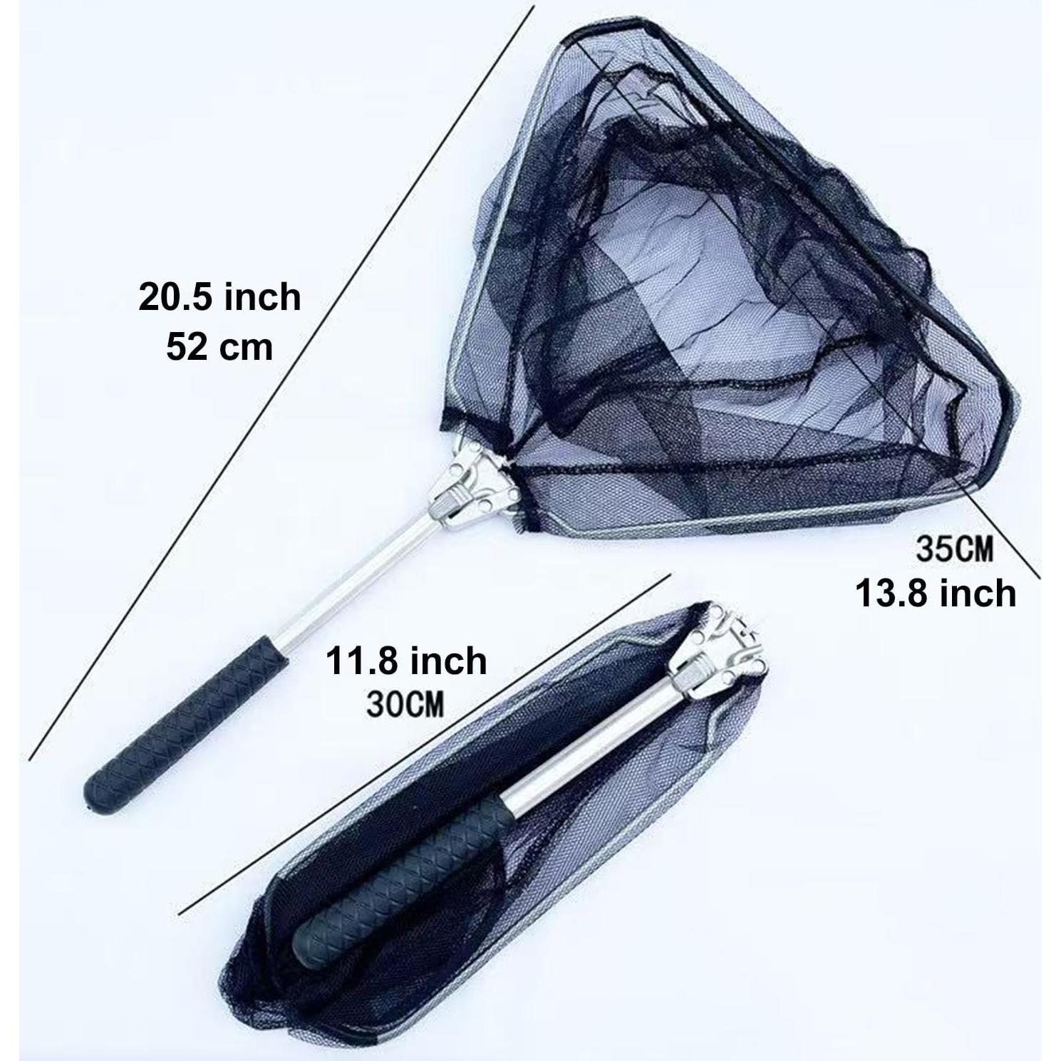 Red de Pesca Telescópica EVEME 52.07 cm con Bolsa de Almacenamiento