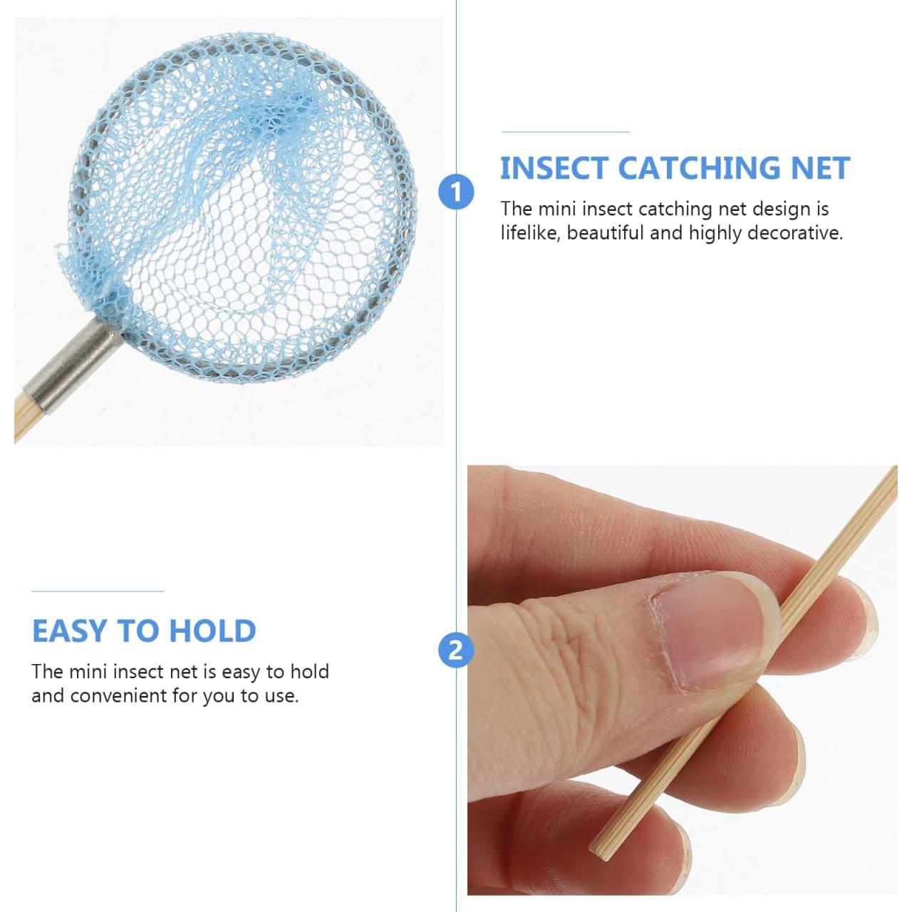 4 Piezas Red de Pesca en Miniatura Homoyoyo 10x2.5 cm Decoración