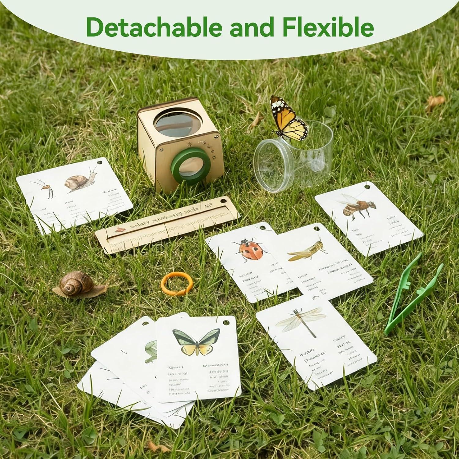 Kit de Visor de Insectos Tri-View Macabaka para Niños