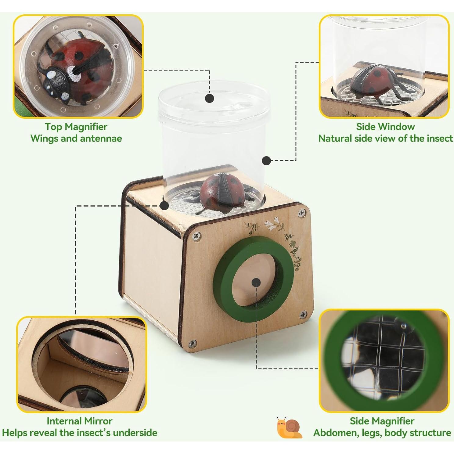 Kit de Visor de Insectos Tri-View Macabaka para Niños