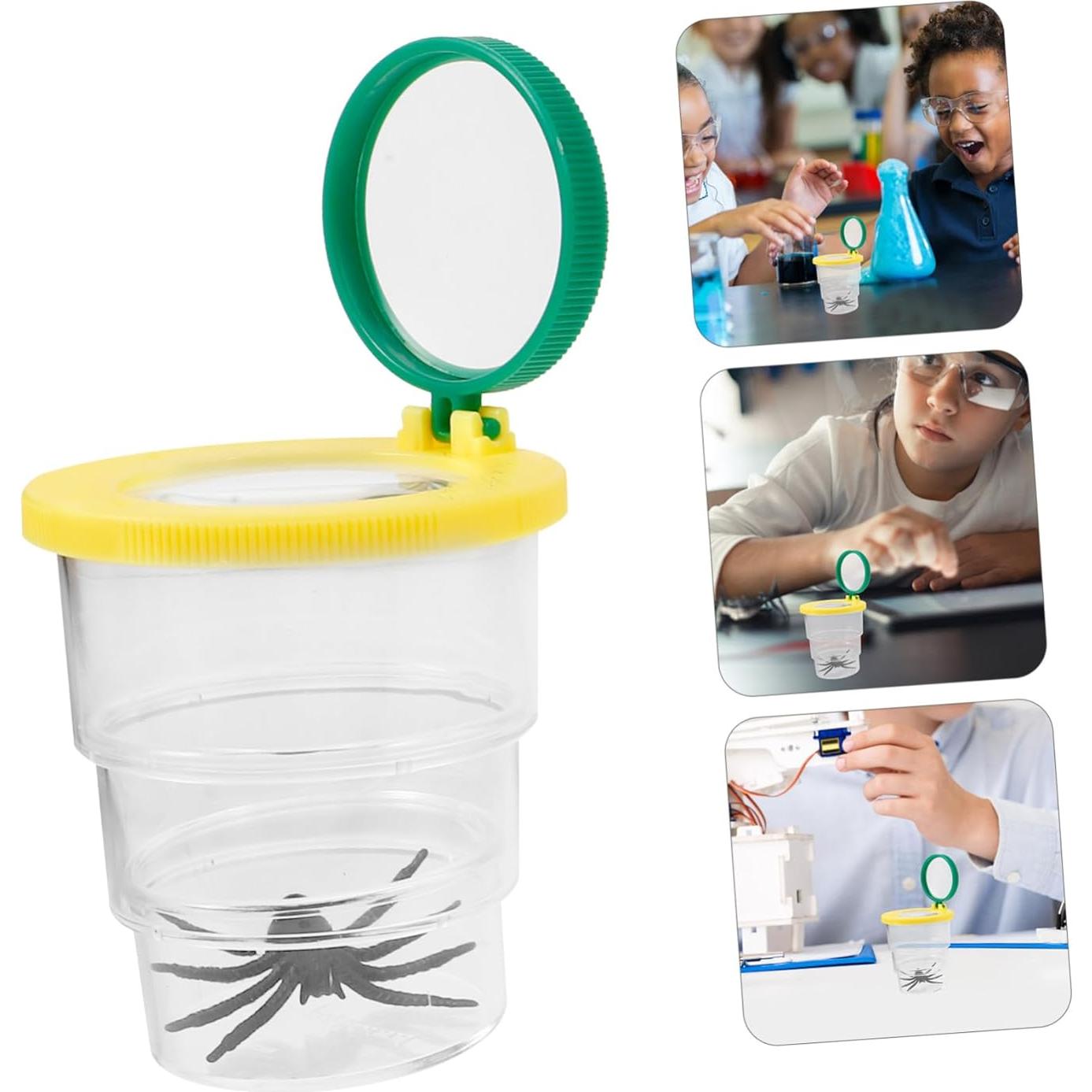 Caja de Observación de Insectos BESPORTBLE con Aumento 7.2cm