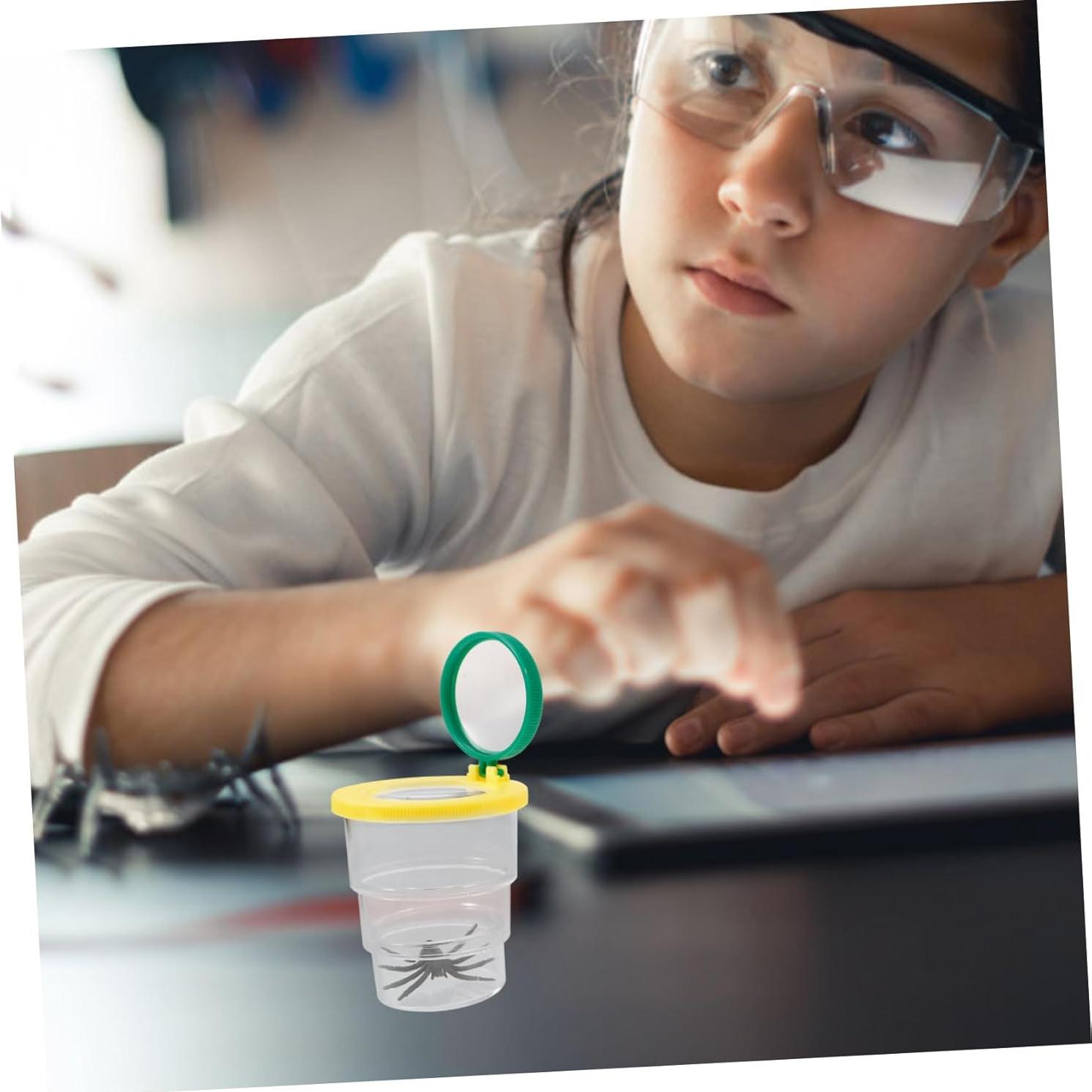 Caja de Observación de Insectos BESPORTBLE con Aumento 7.2cm