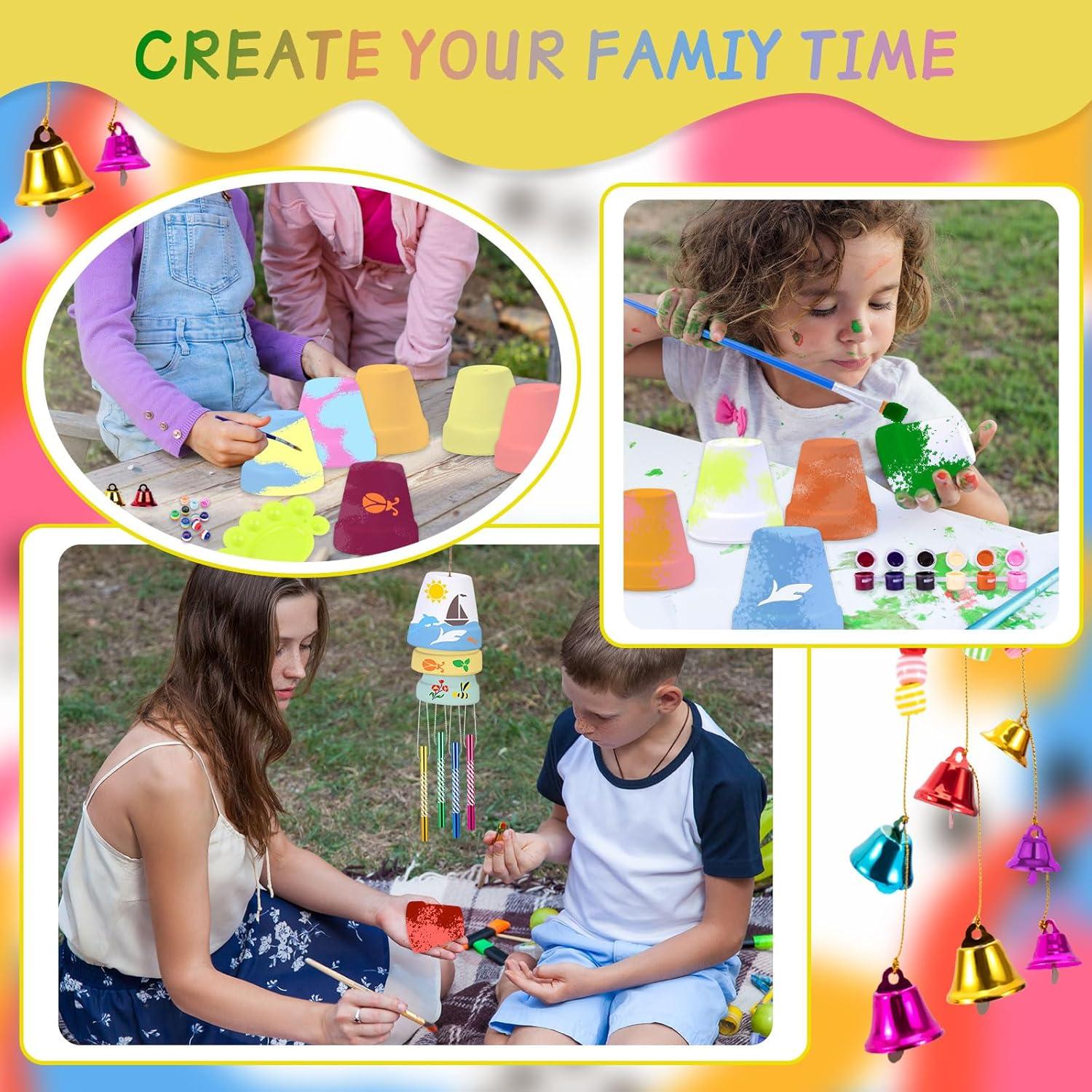 Kit de Campanas de Viento FULAIERGD para Niños - Manualidades DIY