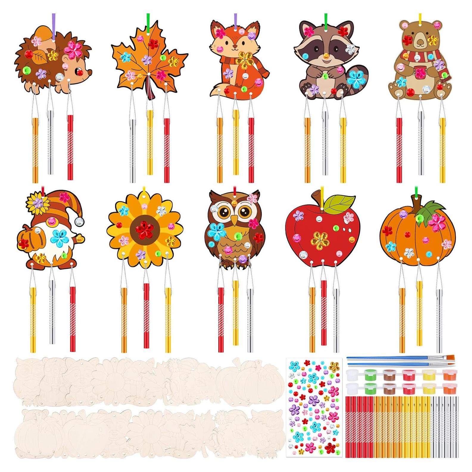 Kit de Campanas de Viento JellyArch 30 Piezas Otoño DIY