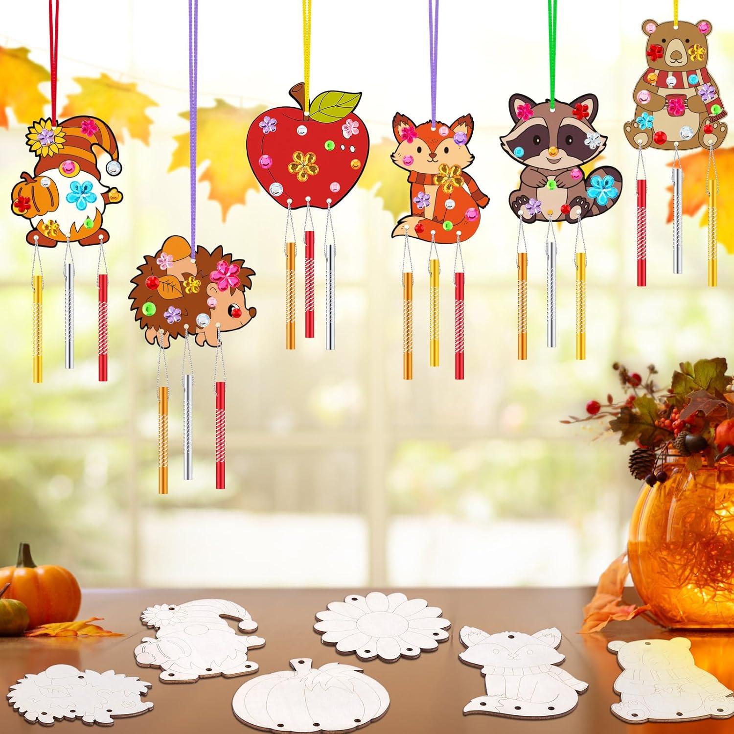 Kit de Campanas de Viento JellyArch 30 Piezas Otoño DIY