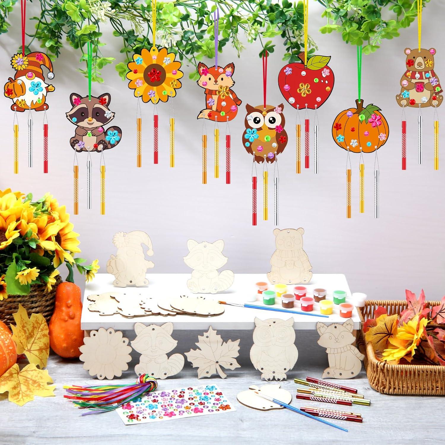 Kit de Campanas de Viento JellyArch 30 Piezas Otoño DIY