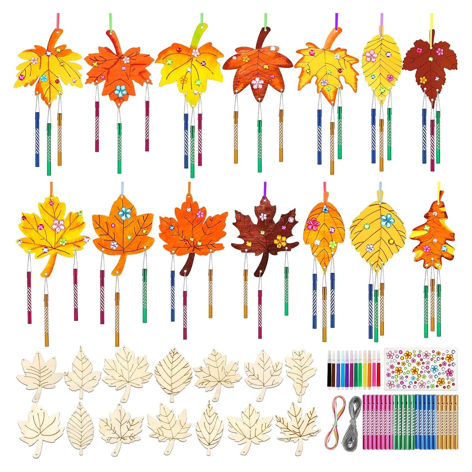 Kit de Campanas de Viento de Otoño DECYOOL 14 Piezas DIY