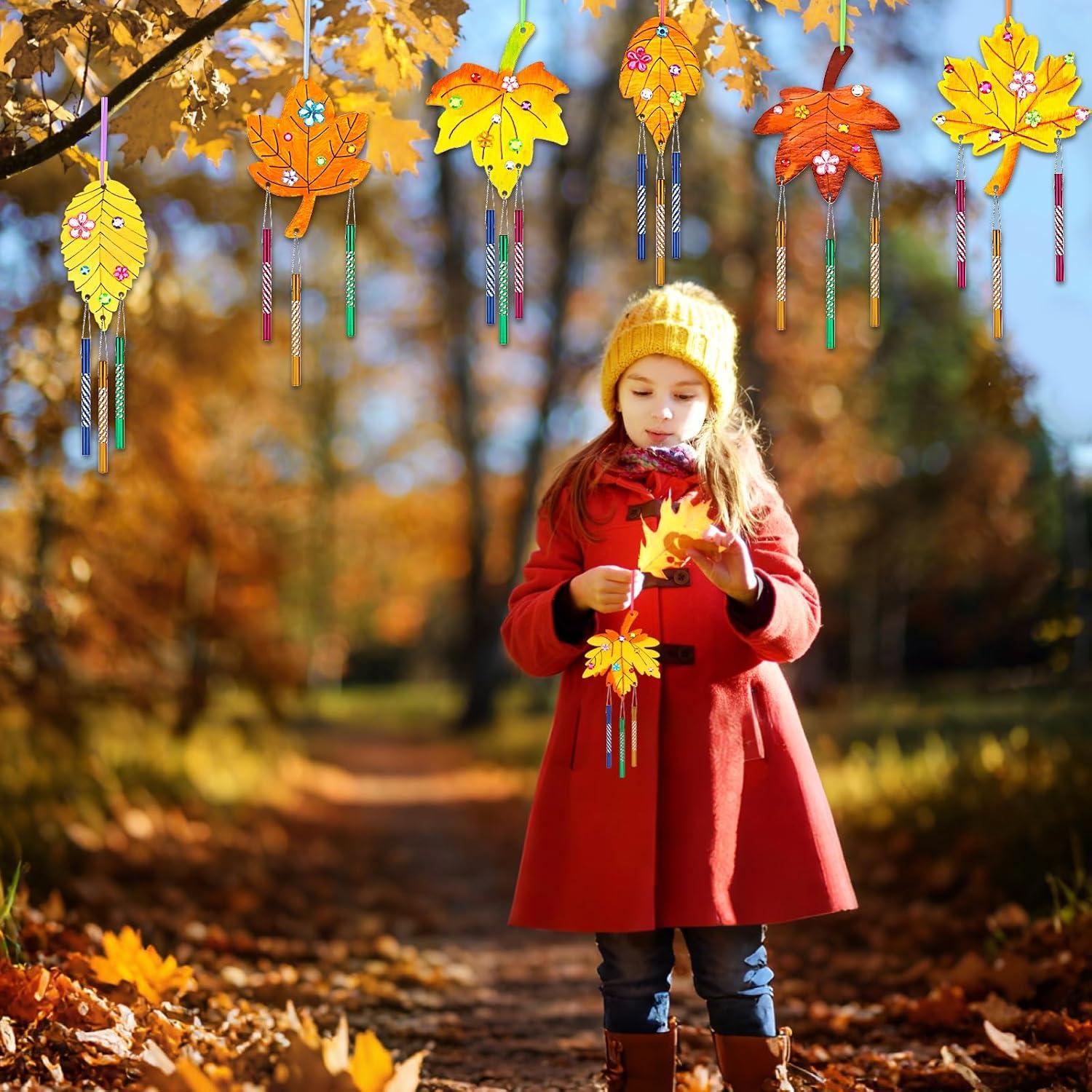 Kit de Campanas de Viento de Otoño DECYOOL 14 Piezas DIY