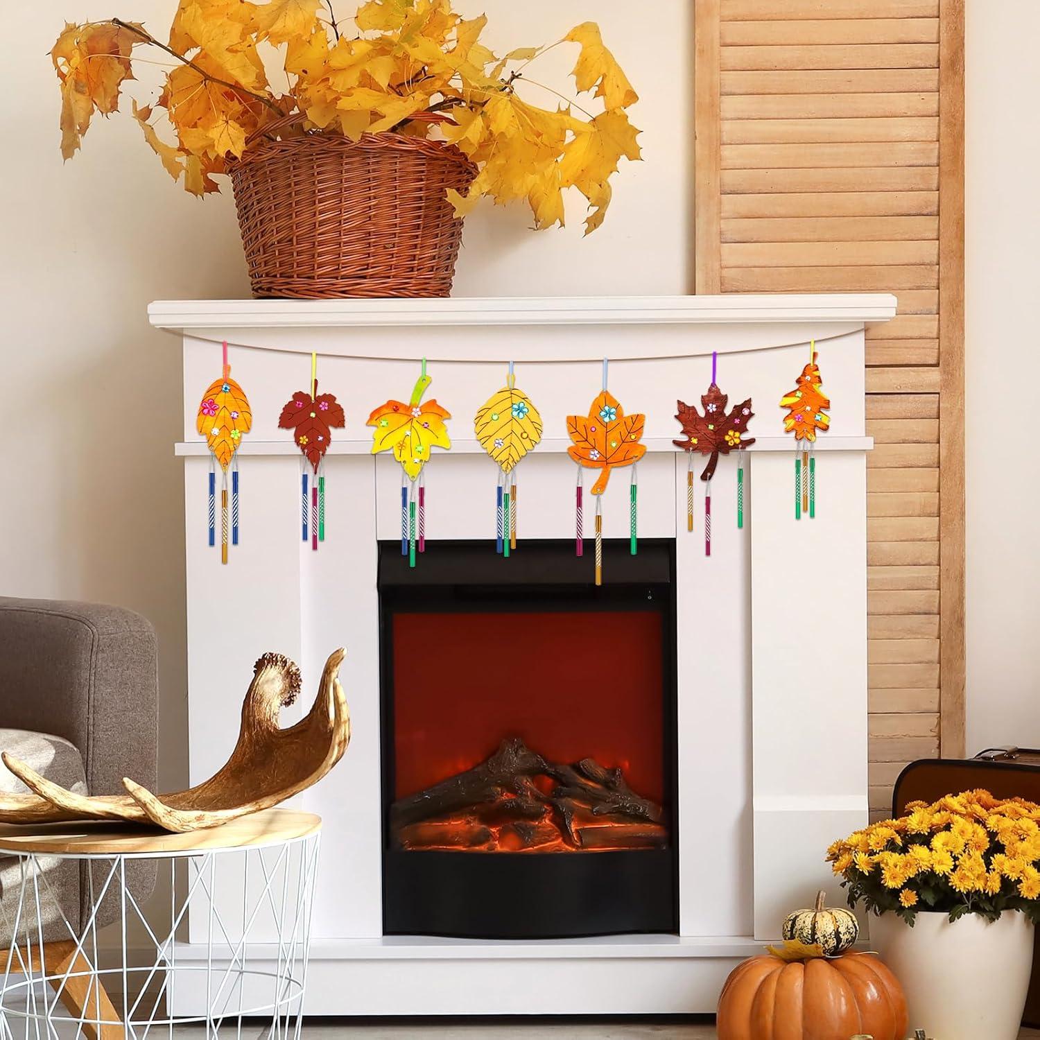 Kit de Campanas de Viento de Otoño DECYOOL 14 Piezas DIY