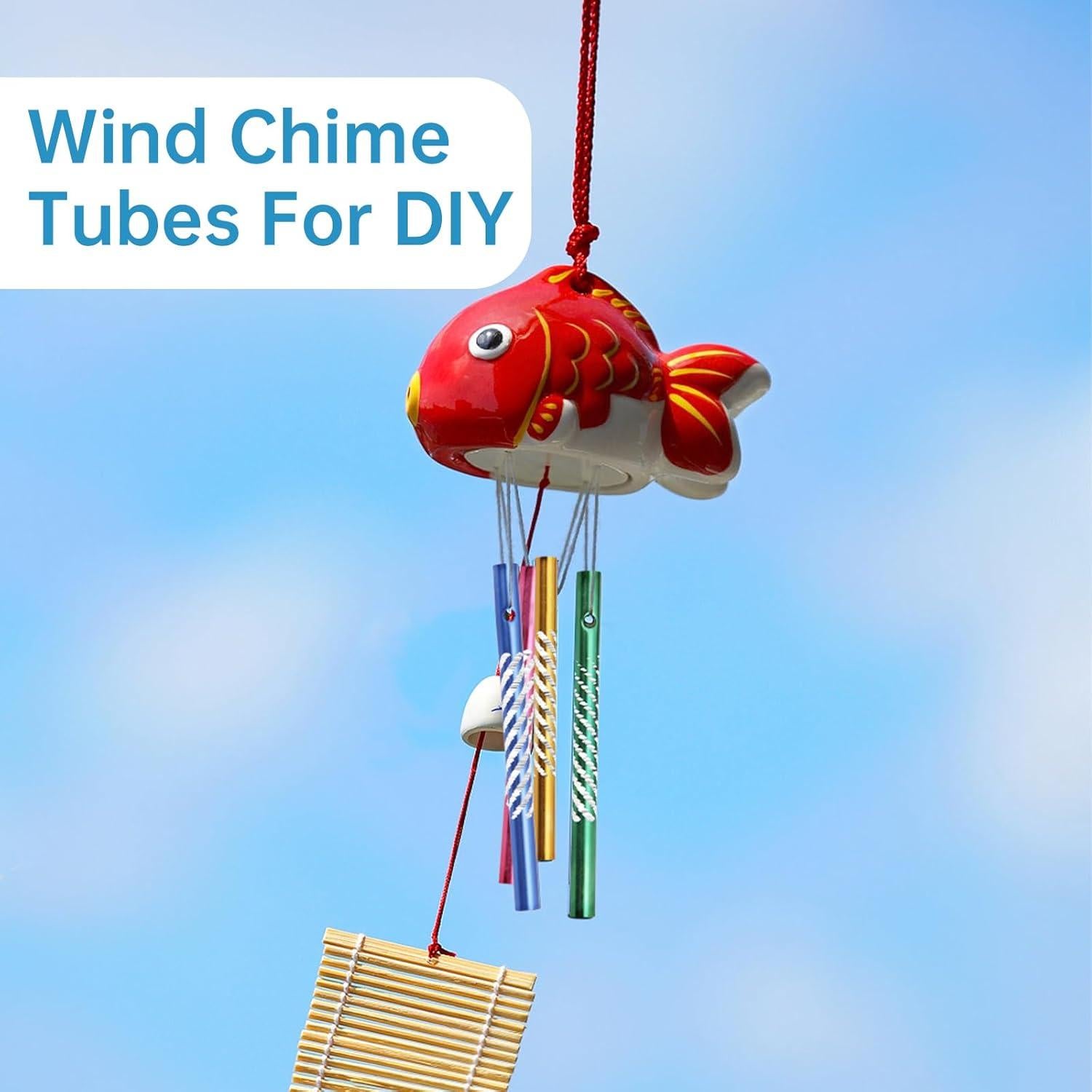 Kit 100 Tubos de Campana de Viento Aluminio Genérico Color Variado