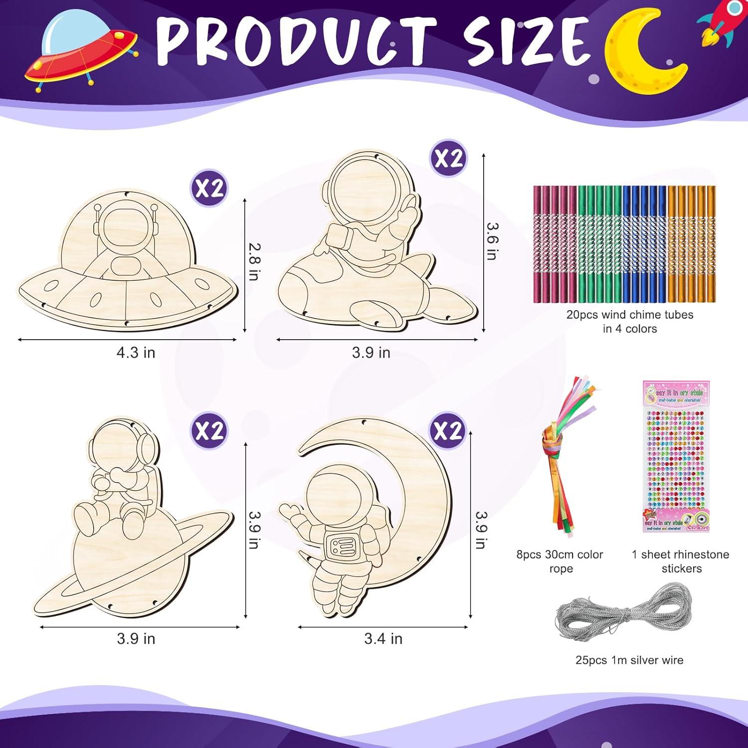 Kit de Manualidades TREACLUB - Campana de Viento y Sistema Solar