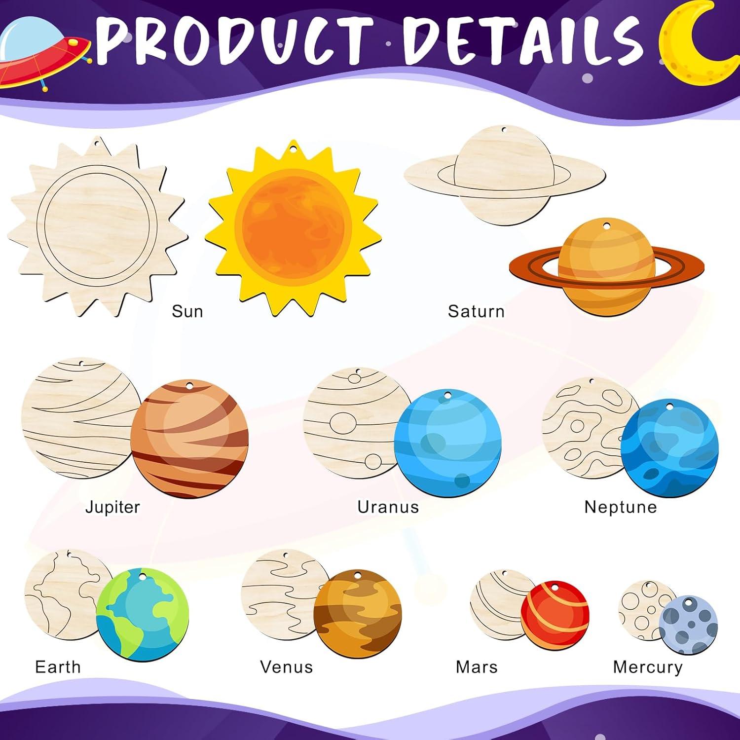 Kit de Manualidades TREACLUB - Campana de Viento y Sistema Solar